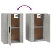 vidaXL Wall Mounted TV Cabinets 2 pcs Concrete Grey 40x34.5x60 cm