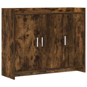 vidaXL Sideboard Smoked Oak 98.5 x 33 x 80 cm Engineered Wood