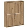 vidaXL Wall-Mounted Shoe Cabinet ALKMAAR 71 x 17 x 86 cm Artisan Oak