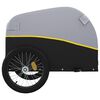 vidaXL Bike Trailer Black and Yellow 45 kg Iron