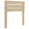 vidaXL Bed Frame with Headboard Sonoma 100 x 200 cm Solid Pine Wood