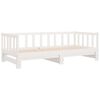vidaXL Pull-out Day Bed without Mattress White 2x(90x200)cm