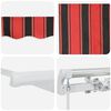 vidaXL Retractable Awning Manual Orange and Brown 600 x 300 cm