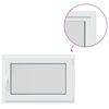 vidaXL Basement Window Internal Colour White RISOR 95 x 50 cm