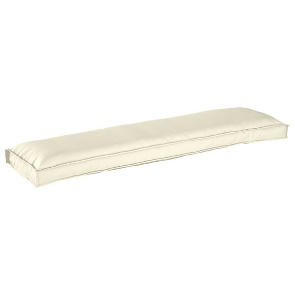 vidaXL Pallet Cushion Set 2 pcs Cream 150 x 40 x 8 cm Oxford Fbric