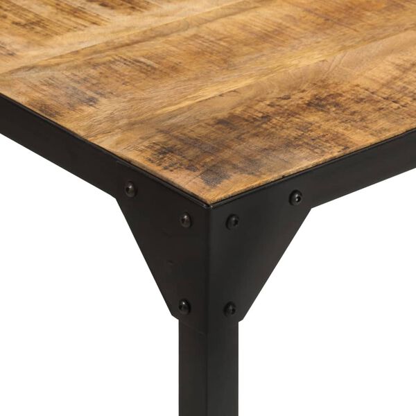 vidaXL Dining Table 110x110x76 cm Solid Wood Mango