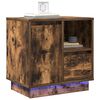 vidaXL Bedside Cabinet with Drawer 2 pcs Smoked Oak 50 x 34.5 x 50 cm