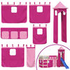 vidaXL Curtains for Loft Bed with Tower Pink Polyester