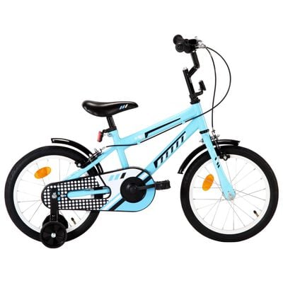 vidaXL Kids Bike 16 inch Black and Blue
