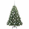 vidaXL Artificial Christmas Tree with 150 LEDs Green 120 cm PE and PVC
