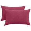 vidaXL Sofa Pillows 2 pcs Wine Red 60 x 40 cm Corduroy Fabric