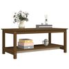 vidaXL Coffee Table Honey Brown 110x55x45 cm Solid Wood Pine