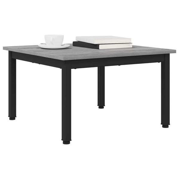 vidaXL Coffee Table Grey Sonoma 60 x 60 x 36 cm Engineered Wood