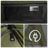 vidaXL Camping Tent Dome 3-Person Olive Green Waterproof