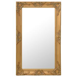 vidaXL Wall Mirror Baroque Style 50x80 cm Gold