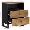 vidaXL Bedside Cabinet 50x33x62 cm Solid Wood Mango&Engineered Wood