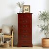 vidaXL Chest of Drawers Brown 45 x 35 x 100.5 cm Solid Mahogany Wood