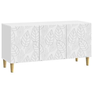 vidaXL TV Cabinet 99 x 34.5 x 50 cm White Engineered Wood