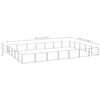vidaXL Dog Kennel Silver 35 m&sup2; Steel