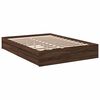 vidaXL Bed Frame with Drawers without Mattress Brown Oak 140x190 cm