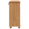 vidaXL Chest of Drawer ASKIM Brown 91 x 40 x 95.5 cm Solid Pine Wood