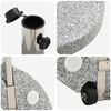 vidaXL Parasol Base Grey 45 x 45 x 37.5 cm Granite