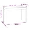 vidaXL Dining Table 110x55x75 cm Solid Wood Pine