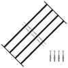vidaXL Window Security Grille 115 x 60 cm Galvanized Steel
