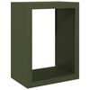 vidaXL Firewood Rack Green 60x40x80 cm Steel