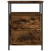 vidaXL Bedside Cabinets 2 pcs Smoked Oak 44x45x60 cm Engineered Wood