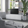 vidaXL TV Cabinet High Gloss White 120x34x30 cm Engineered Wood
