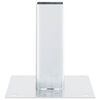 vidaXL Post Bases Square 4 pcs Silver 46x46 mm Galvanised Steel