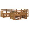 vidaXL Sectional Sofa Set 6 pcs Natural Solid Acacia Wood