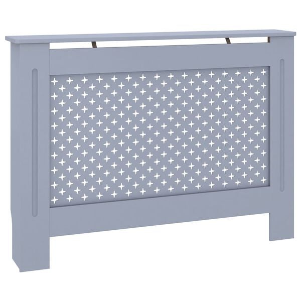 vidaXL Radiator Cover Anthracite 112x19x81.5 cm MDF