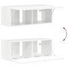vidaXL TV Cabinet Set 6 pcs High Gloss White Engineered Wood