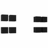 vidaXL Wall Mounted TV Cabinet 8 pcs Black Oak 30.5 x 30 x 30 cm