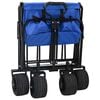 vidaXL Folding Hand Trolley Manual Blue 89 x 63 x 96 cm