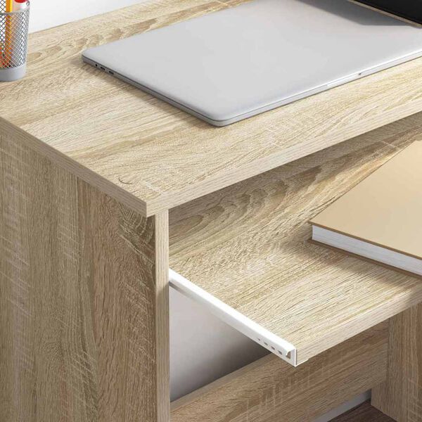 vidaXL Desk with Drawer Sonoma Oak 106 x 41 x 88.5 cm Engineered Wood