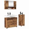 vidaXL Bathroom Furniture Set 3 pcs Old Wood Engineered Wood and Metal