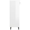 vidaXL Shoe Cabinet High Gloss White 60x35x105 cm Engineered Wood
