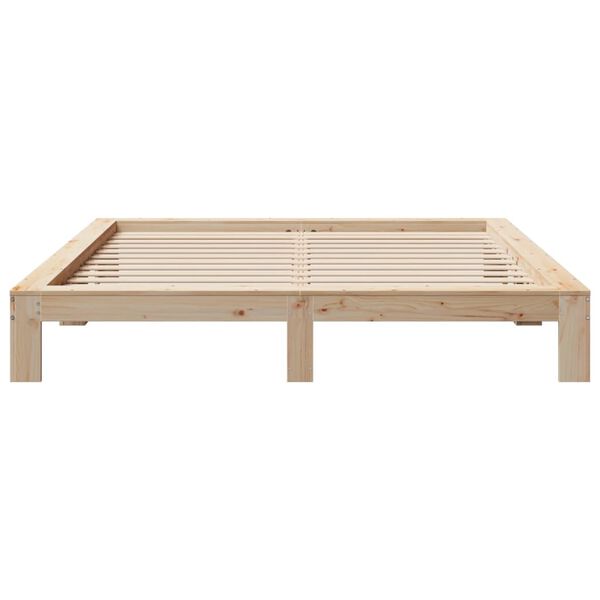 vidaXL Bed Frame without Mattress 200x200 cm Solid Wood Pine