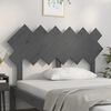 vidaXL Bed Headboard Grey 132x3x81 cm Solid Wood Pine