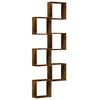 vidaXL Wall Cube Shelves 6 pcs Smoked Oak 30x15x30 cm