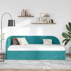 vidaXL Corner Bed Frame with Headboard Turquoise 80 cm x 200 cm Velvet