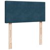 vidaXL Box Spring Bed with Mattress Dark Blue 100x200 cm Velvet