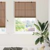 vidaXL Roller Blind with Curtains Manual Brown 110 x 220 cm Bamboo