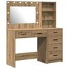 vidaXL Dressing Table 2 pcs Brown 78.5 x 41 x 135 cm Engineered wood
