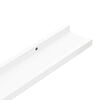 vidaXL Picture Frame Ledge Shelves 2 pcs White 60x9x3 cm MDF