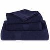 vidaXL 6 Piece Towel Set "FROGN" Navy Blue 100% Cotton