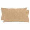 vidaXL Cushion Cover 2 pcs HEERLEN Cream 40 x 80 cm Faux Rabbit Fur
